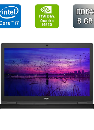 Мобільна робоча станція dell precision 3520 / 15.6" (1920x1080) ips / intel core i7-7820hq (4 (8) ядра по 2.9 - 3.9 ghz) / 8 gb