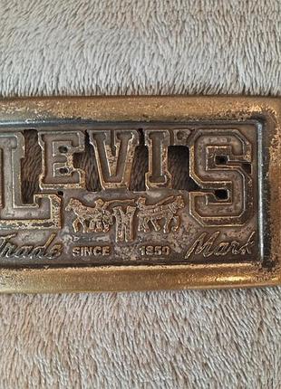 Вінтажний ремінь levi's натуральна шкіра, стан гарний