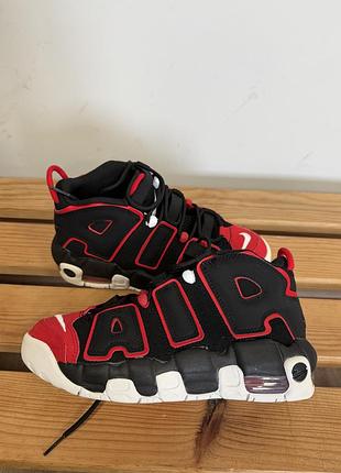 Кросівки чоловічі nike air more uptempo баскетбольні кросівки 38 red toe