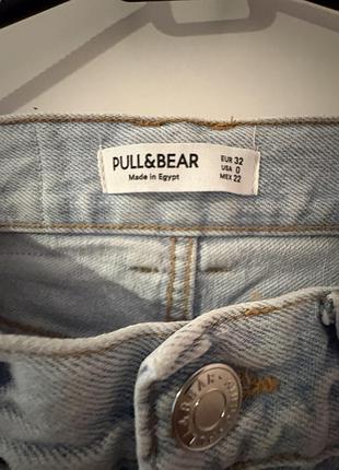 Джинси жіночі pull&bear mom блакитні 2