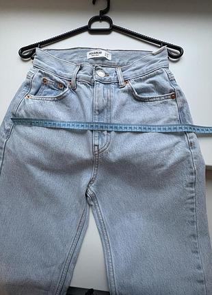Джинси жіночі pull&bear mom блакитні 4