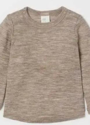 Лонгслів бежевий дитячий h&amp;m