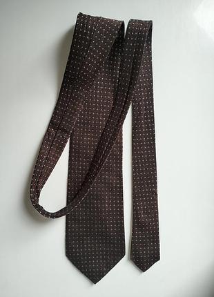 Бордовый винтажный галстук галстук hugo boss