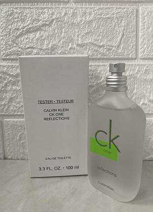 Ck one reflection 100 мл тестер туалетной воды унисекс