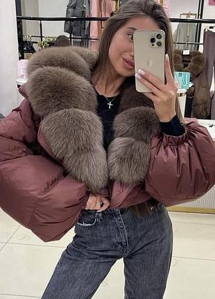 Курточка 55 см ,бурунді ❄️ зима