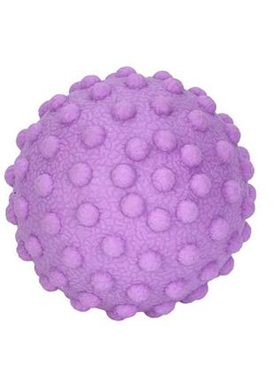 Мяч массажный для йоги/фитнеса ms 4191(violet) текстурный, tpr, 5 см, 65 грамм