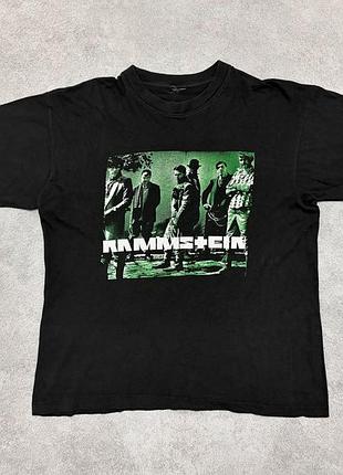 Винтажная мерч футболка rammstein