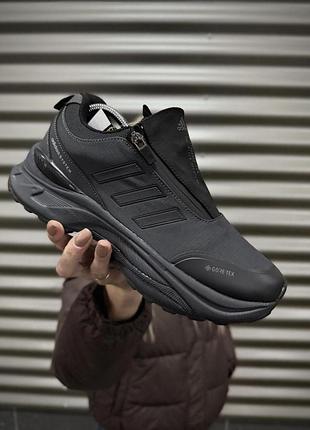 Термо кросівки adidas system odyssey чорні чоловічі з gore-tex для прохолодної та дощової погоди