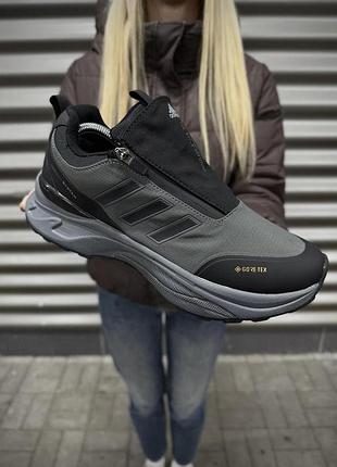 Термо кросівки adidas system odyssey gore tex хакі для чоловіків із водовідштовхувального матеріалу зимові