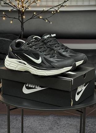 Термо кроссовки nike zoom halo найк зум хало черно-белые cordura для мужчин теплые