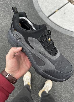 Термо кросівки sen dini сірі gore-tex для чоловіків демісезонні водовідштовхувальні до -10 градусів