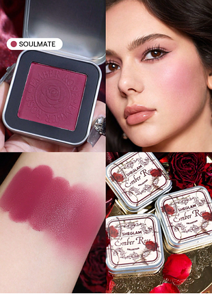 Кремові рум'яна для обличчя ember rose eternal flame cream blush - soulmate (6296)