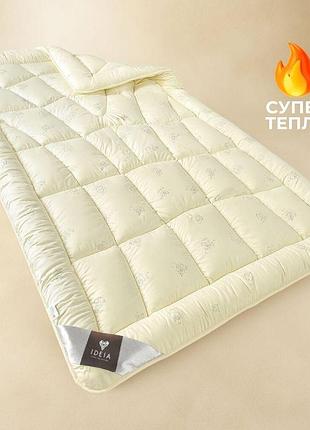 Одеяло wool classic шерстяное ideia зимнее 175х210 см, шерсть, теплое одеяло, натуральное, овечья шерсть