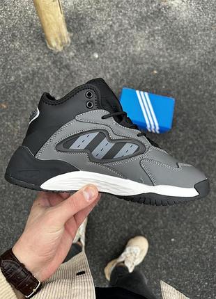 Зимові кросівки adidas streetball ii чоловічі спортивні для холодної погоди з утеплювачем із натуральної шкіри