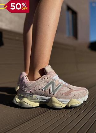Кроссовки женские new balance нью баланс 9060 нью баланс замша розовые легкие комфортные