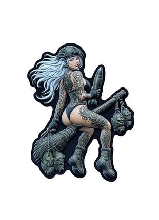 Пвх патч (шеврон) “tactical girl - witch”