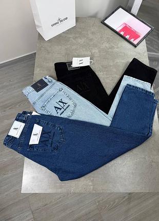 Чоловічі джинси armani exchange a|x / прямі джинси армані (3 кольори)