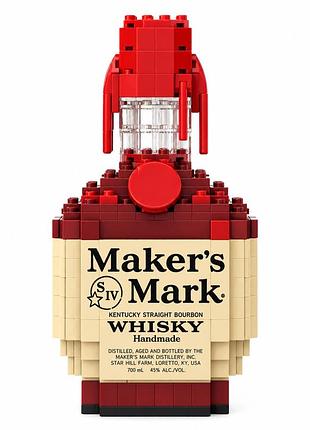 Конструктор 3d пляшка віскі мейкерс марк maker’s mark 241 деталь