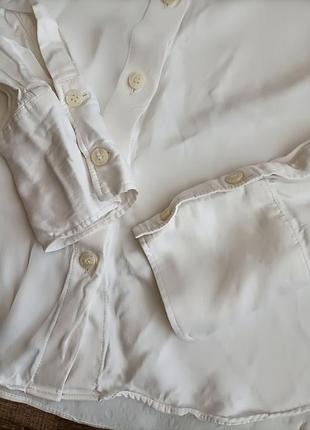 Белая блуза m zara 8