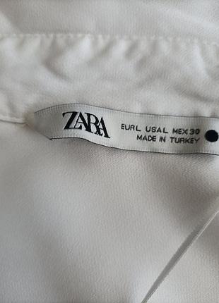 Белая блуза m zara 9