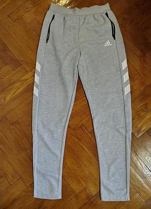 Спортивні штани adidas для підлітків, сірі, розмір s, на зріст до 170 см