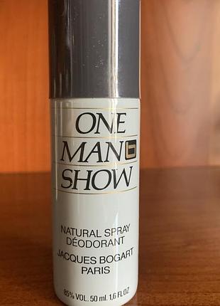 Дезодорант jacques bogart one man show natural spray 50 мл для чоловіків