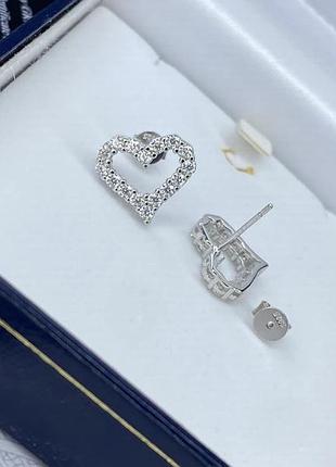 Серебряные серьги с муассанитом 😍😍😍😍+ сертификат!!! 3