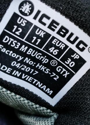 Кроссовки icebug dts3 bugrip gore tex boa 45,5 / 46 5
