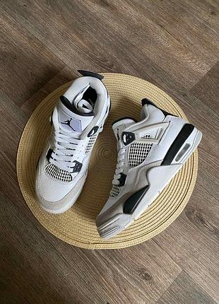 Кросівки nike air jordan 4 retro білі