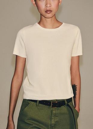 Zara класний бавовняний светр преміальна лінійка