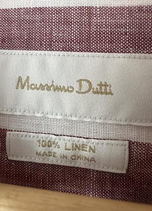 Сорочка 100% льон massimo dutti, l розмір 3