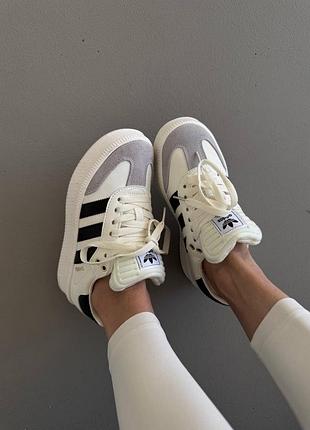 Кроссовки adidas samba xlg white / black 2