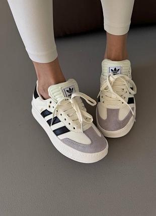 Кроссовки adidas samba xlg white / black 4