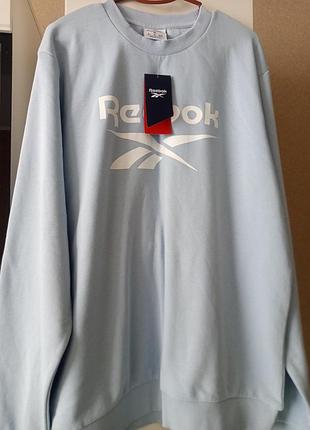Світшот чоловічий reebok оверсайз блакитний xl