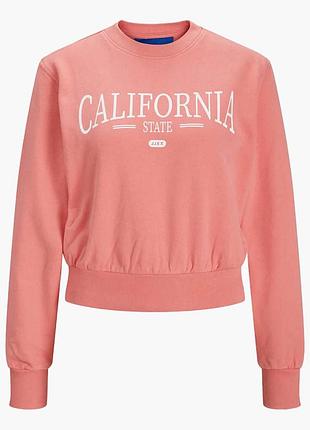 Світшот жіночий jjxx jxbella ls relaxed vint sweat sn рожевий