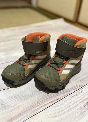 Черевики дитячі adidas terrex snow cf climawarm хакі