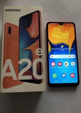 Смартфон samsung galaxy a20e a202f coral 3/32, 2019