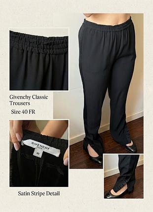 Жіночі брюки givenchy classic чорні, розмір 40 fr