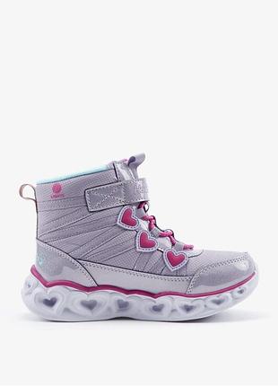 Светящиеся сапоги ботинки чоботи черевики skechers