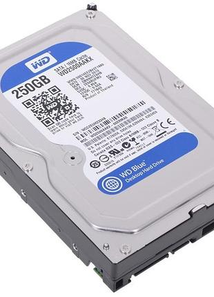 Жесткий диск western digital caviar blue 250gb 7200rpm 16mb (wd2500aakx) 3.5" sata iii