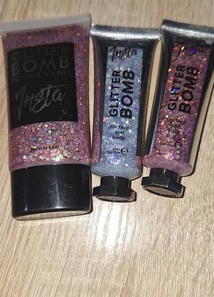 Глиттеры для тела lamel insta glitter bomb