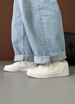 😍 женские кроссовки nike air jordan 1 low triple white