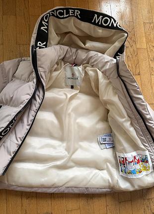 Куртка дитяча moncler для хлопчиків/дівчаток, бежева 2