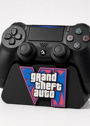 Настільна підставка для геймпада ps4 / ps5 у стилі гта 6 (grand theft auto vi) / стильний тримач