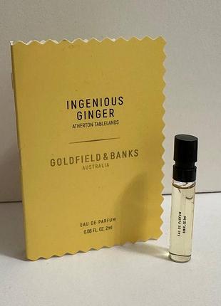❤️goldfield &amp; banks australia ingenious ginger, пробник, оригинал