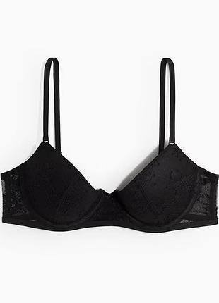 H&m-70в-пуш ап-мереживний бюстгальтер