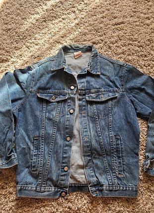 Вітровка чоловіча levi's джинсова вінтажна синя