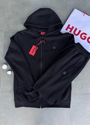 Чоловічий спортивний костюм hugo boss чорний