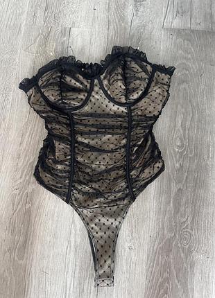 Боді сіточка на підкладці shein, m