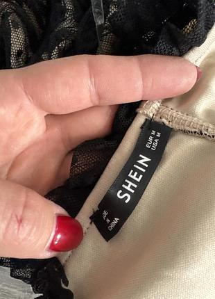 Боді сіточка на підкладці shein, m 3